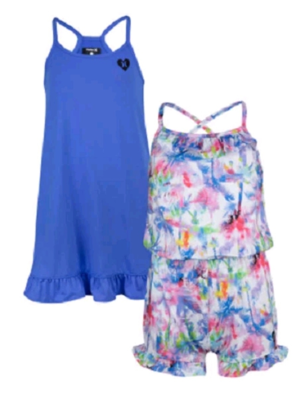 NEW! Hurley Youth Girls 2 Pack Dress and Romper Set Size Large L(12/14) NWT NIB!